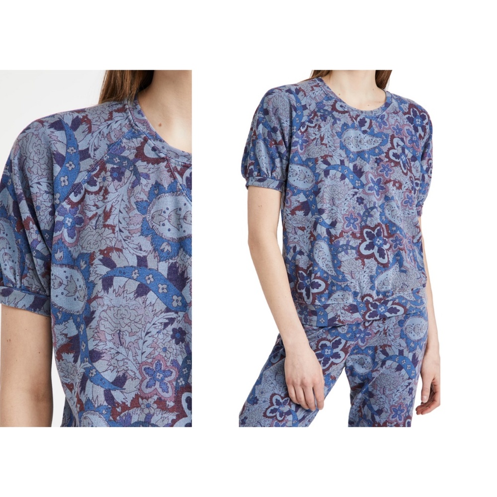 Sundry Paisley Raglan Top - Picture 3 of 8